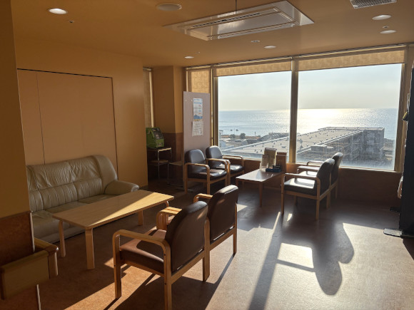 病棟待合場所からの景色