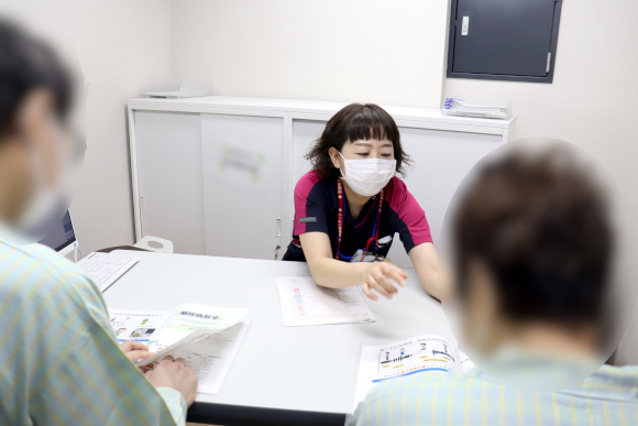 認定看護師の活動の様子:糖尿病看護