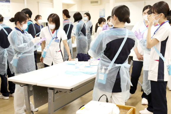 研修の様子：感染管理
