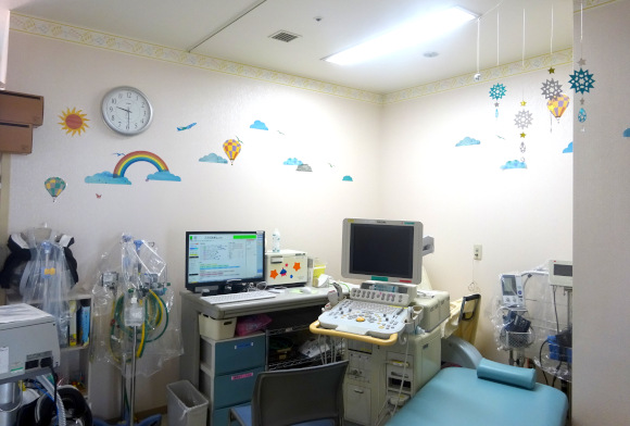 小児病棟の検査室