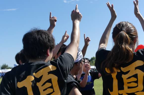 運動会の一幕の画像