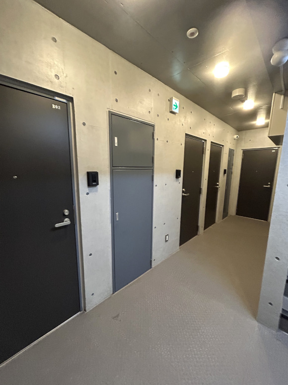 プライバシーが守れる内廊下