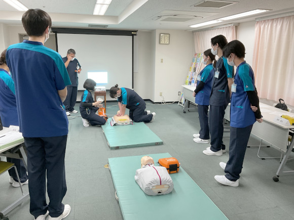 認定看護師によるBLS研修