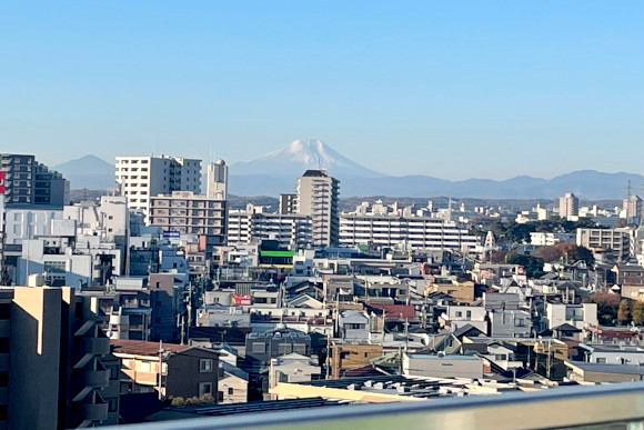 天気の良い日には富士山が見えます♪