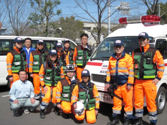 2011年3月東日本大震災派遣時集合写真