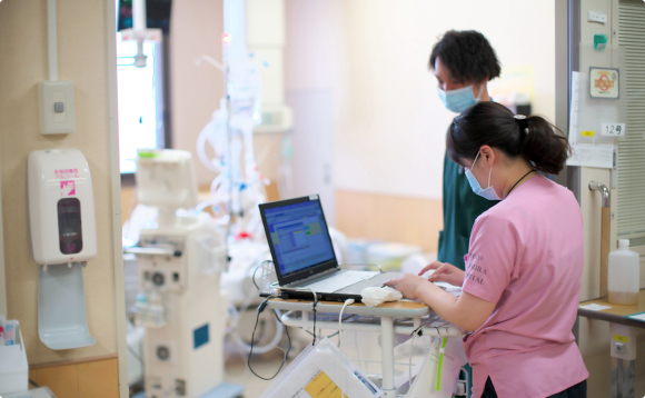 高度急性期医療に対応する地域の基幹病院の画像