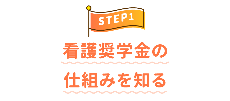 STEP1 看護奨学金の仕組みを知る