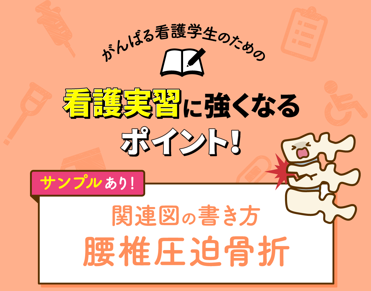 関連図の書き方&サンプル 腰椎圧迫骨折