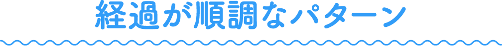 経過が順調なパターン